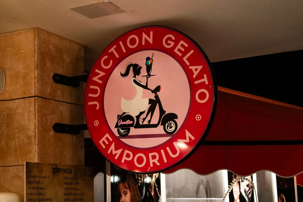The Junction Gelato Emporium sign
