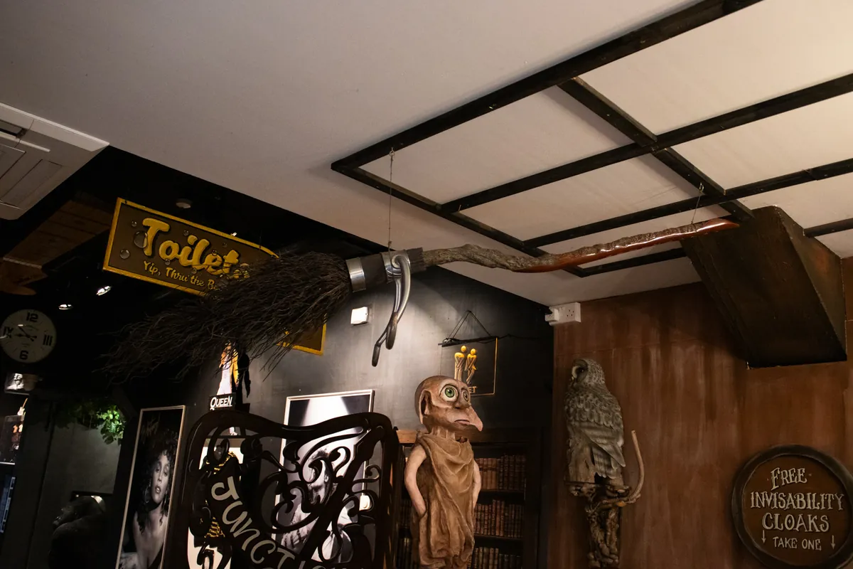 Dobby, a barrel of invisibility cloaks and the way to the toilets.